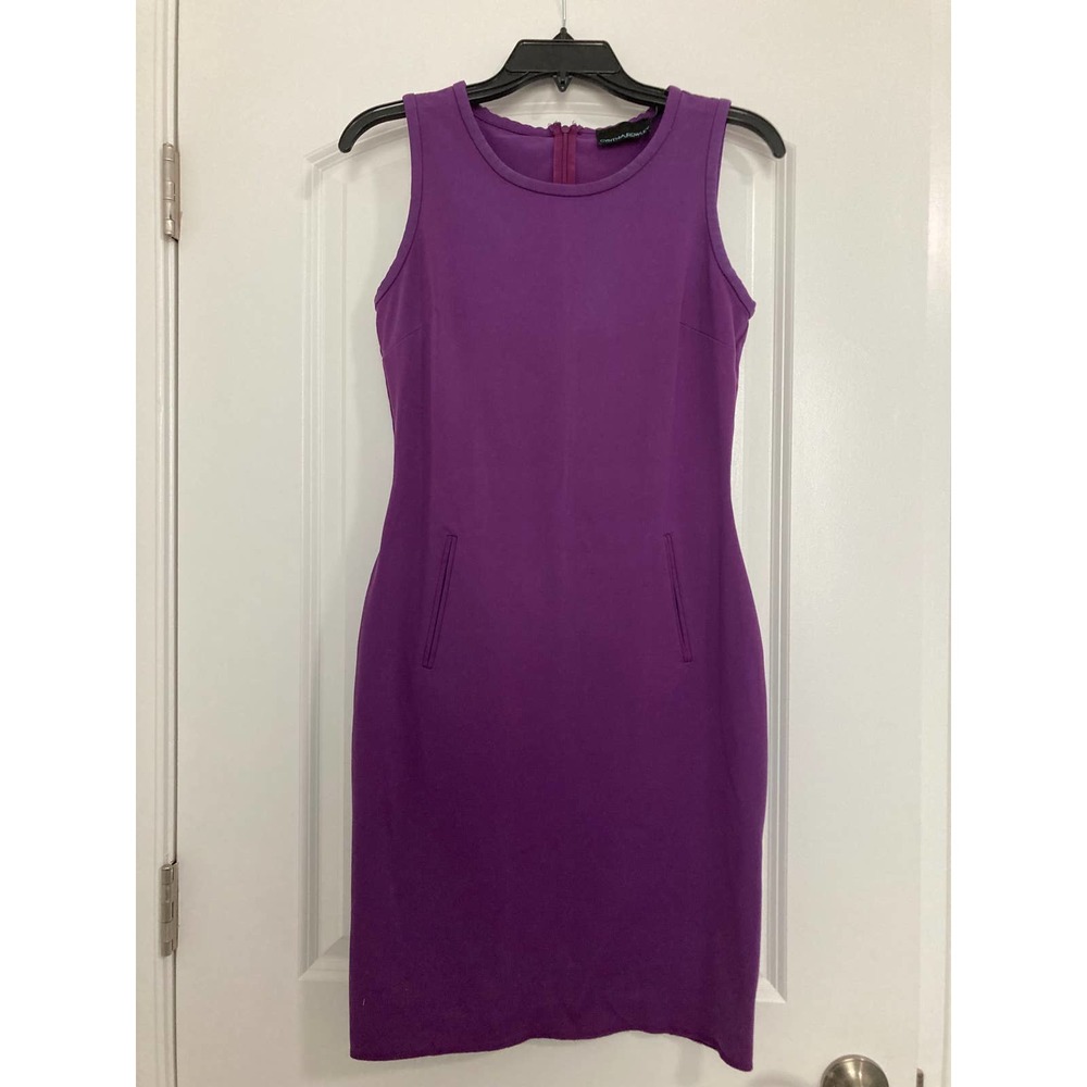 CYNTHIA ROWLEY Small Purple Midi Dress with Pockets